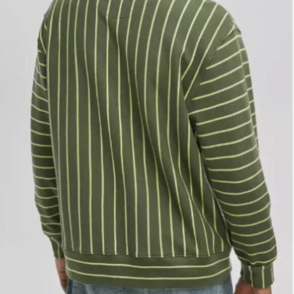 Mode of One Men's Long Sleeve French Terry Shirt Wild Ivy Size L - Picture 2 of 6